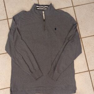Men's Izod Gray Quarter-Zip Sweater